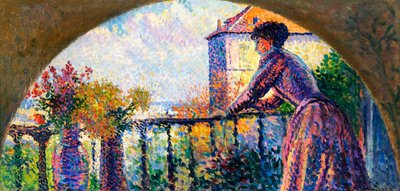 La Esposa del Artista, Rue Cortot, París, 1893 de Maximilien Luce